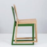 vitero chairs in green and beige